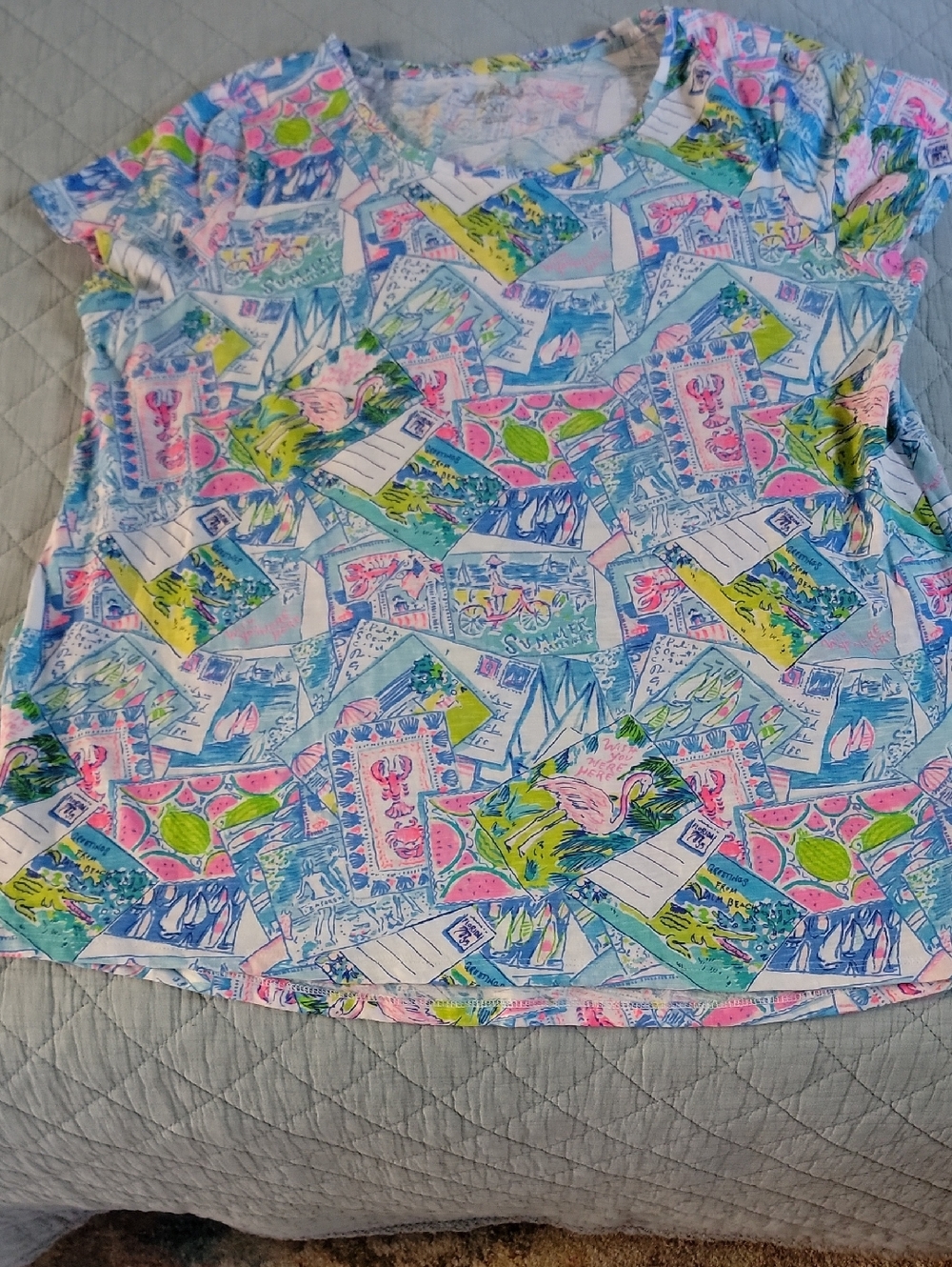 EUC LILLY Pulitzer Etta Top XXL